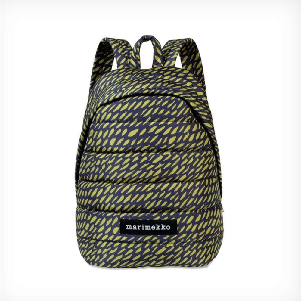 Marimekko Lolly backpack in rare green dot pattern